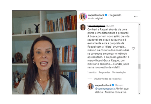 "Conheci a Raquel através de uma prima e imediatamente a procurei! A busca por um novo estilo de vida saudável era o que eu queria e é exatamente esta a proposta da Raquel com a “dieta” ayurveda…"

Ana Paula